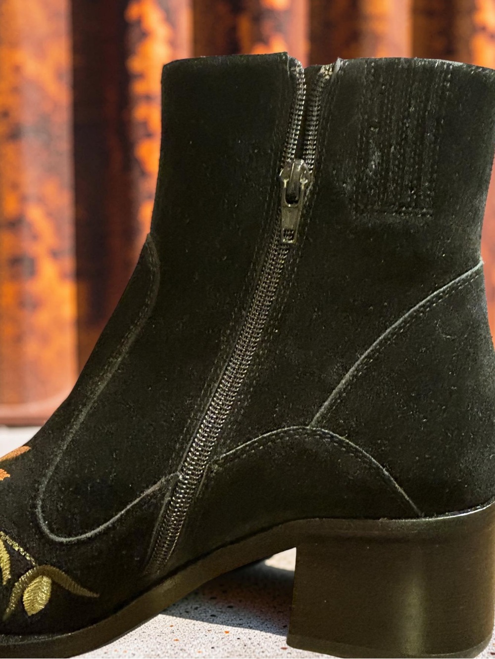 Jeffrey Campbell Bandits Black Suede Multi - Picture 7 of 12